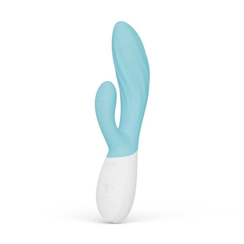 Lelo Ina Twist Double Vibrateur Lapin pour le Point G et le Clitoris Bleu (vue 2)