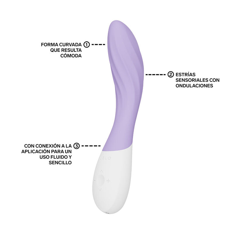 Lelo Mona Twist Vibrateur Point G Rechargeable Contrôlé par Application Lavande (vue 3)