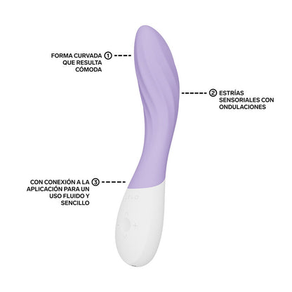Lelo Mona Twist Vibrateur Point G Rechargeable Contrôlé par Application Lavande (vue 3)