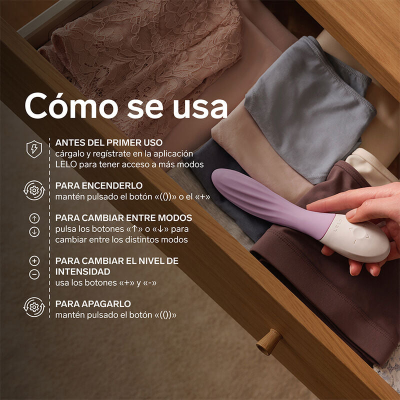 Lelo Mona Twist Vibrateur Point G Rechargeable Contrôlé par Application Lavande (vue 7)