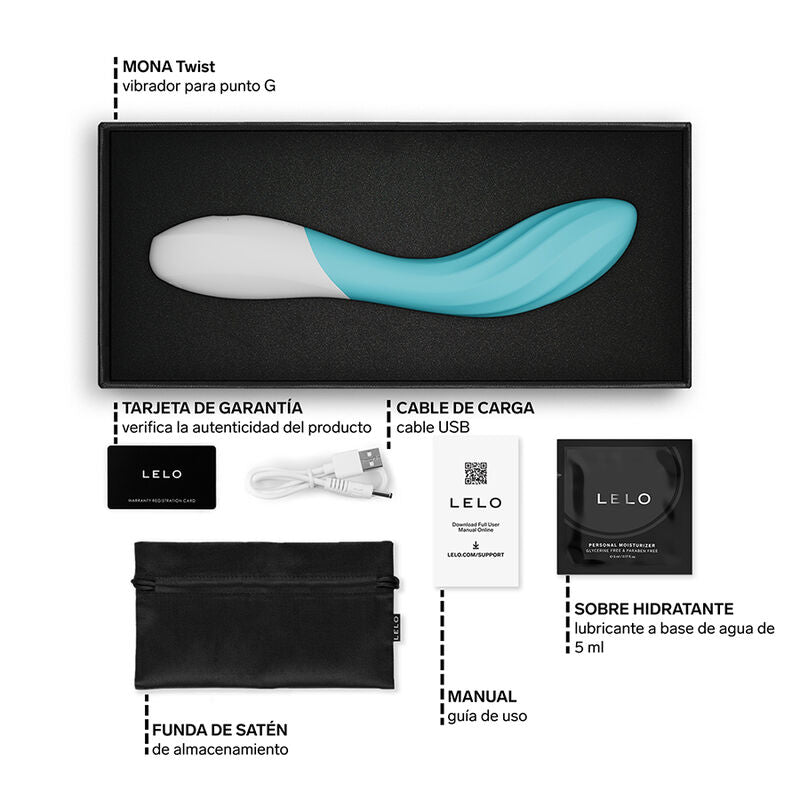 Lelo Mona Twist Vibrateur Point G Rechargeable Contrôlé par Application Lavande (vue 6)