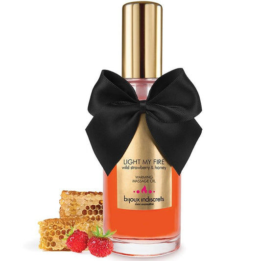 Bijoux Indiscrets Huile de Massage Effet Chaleur Arôme Fraise (vue 2)