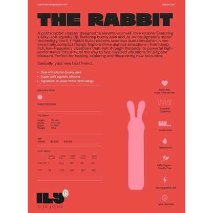 Je Joue Vibrateur Intime Rechargeable ILY Rabbit Bullet (vue 11)