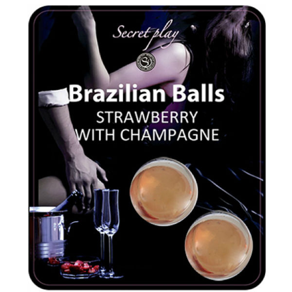 Secret Play Ensemble de Boules Brésiliennes Fraise et Champagne